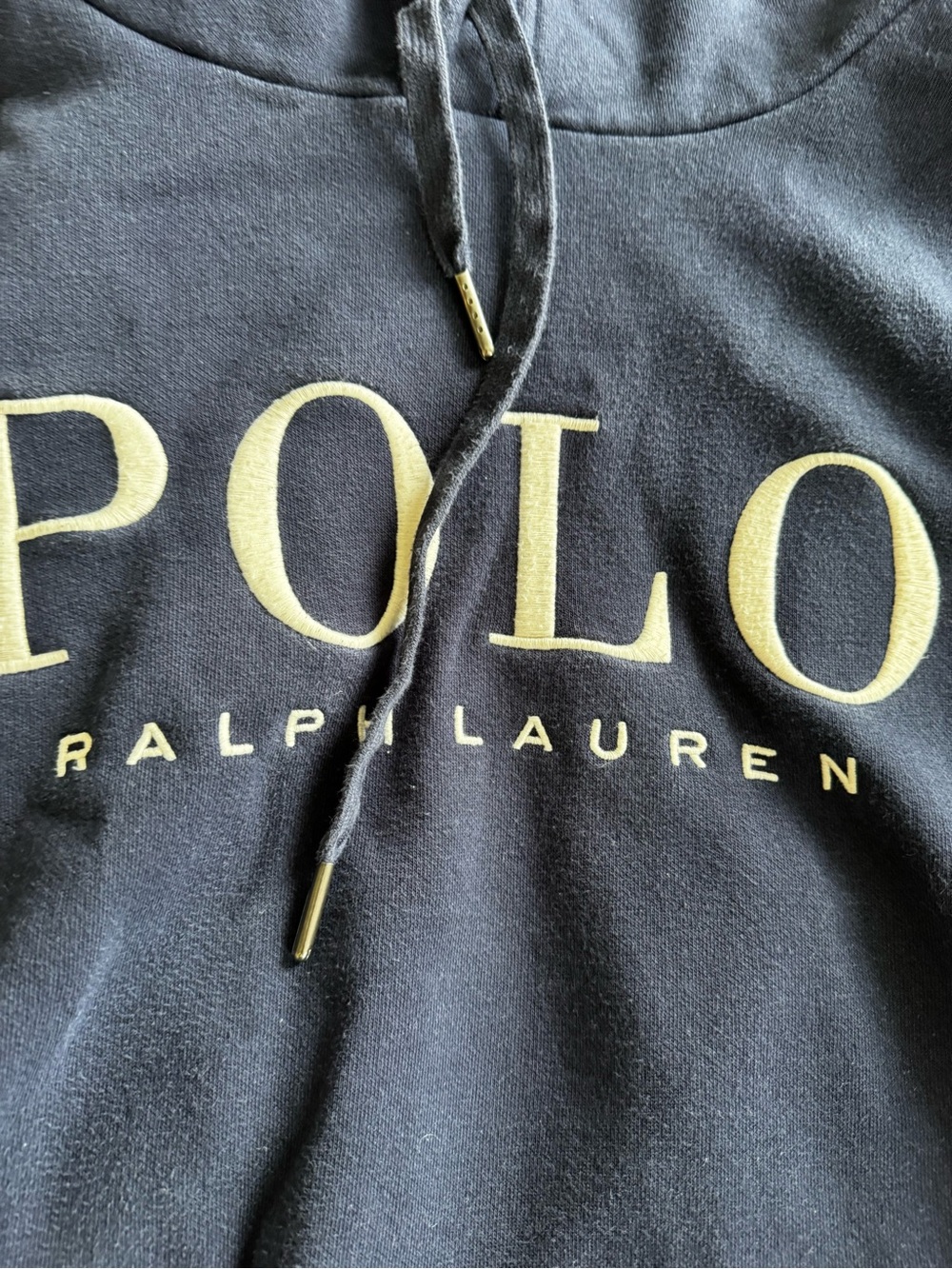 Classic Plain Hooded Sweatshirt - Navy Blue. Sz L. Good condition - Picture 7 of 11